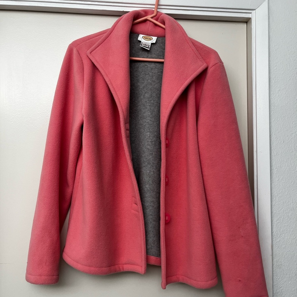 Talbots Coral Fleece Jacket